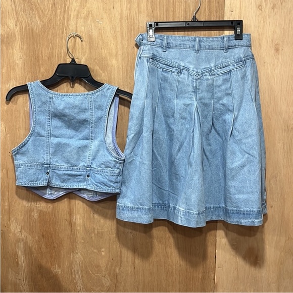 NWOT Free People Scout Denim Set Sz 0 - Picture 5 of 14